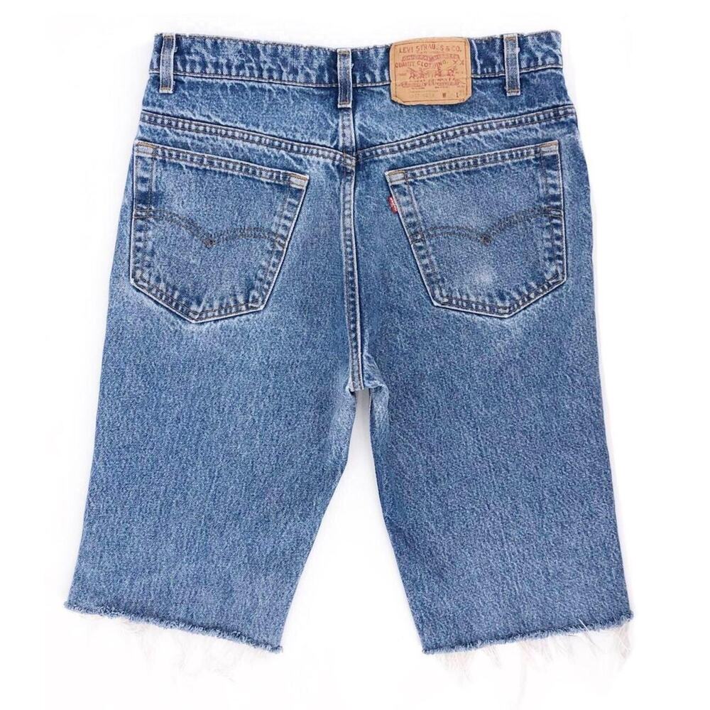 80s Levis 517 jorts cut off denim jean shorts 1980s vintage